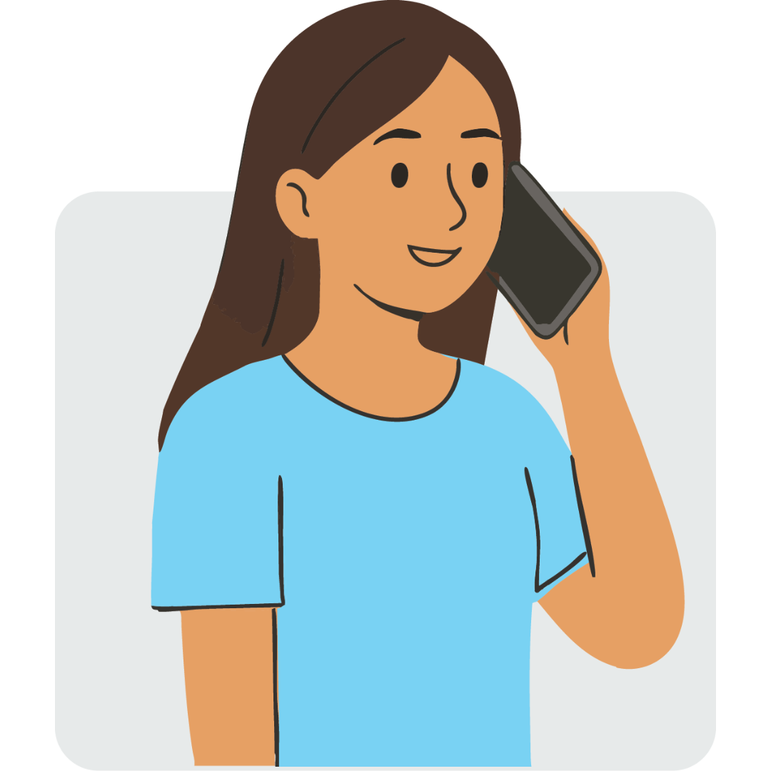 Ilustración de una persona revisando documentos en una computadora portátil.